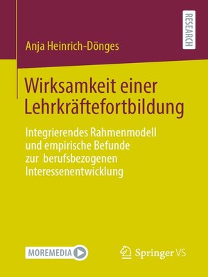 cover image of Wirksamkeit einer Lehrkräftefortbildung